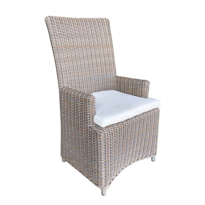 Chaise d'extérieur à accoudoirs Pindall