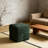 Ottoman Foot Rest Soft And Comfortable Ottoman Square Corduroy Woven Design Sofa Stool (Green)-1664571371