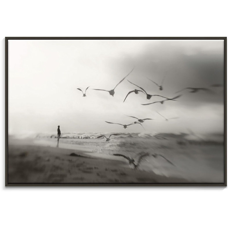 Print on Canvas, 51cm H x 76cm W, Black Floater Frame