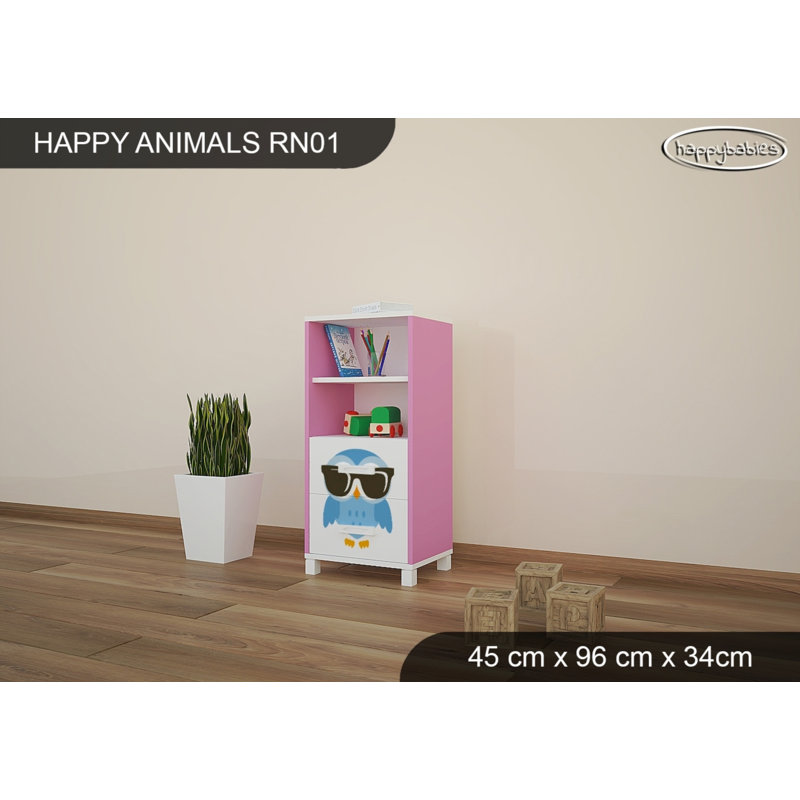 45cm W Animals Kids Cube, Pink