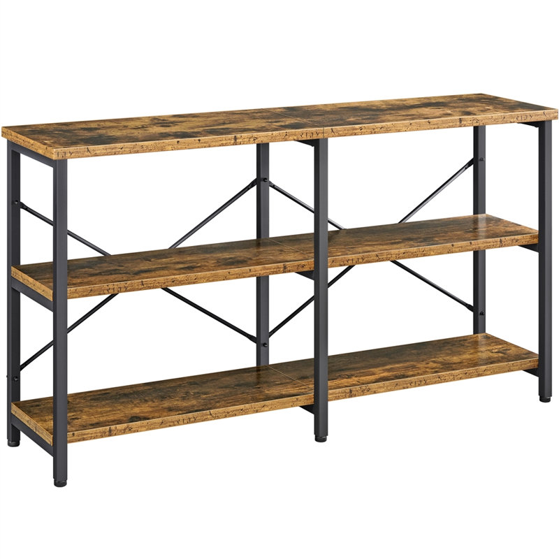 Hoder 55'' Console Table, Rustic Brown