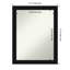 Miroir mural de salle de bain noir non biseauté 21 po x 27 po Avon-1234580682