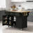 Versatile Kitchen Cart with Drop-Leaf Countertop, Adjustable Storage, and Dual Mobility Options for Modern Homes.-783897020