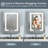 Hilvert Recessed or Surface Mount LED Lighted Medicine Cabinet with Mirror & 2 Adjustable Shelves, Dimmable-194993112