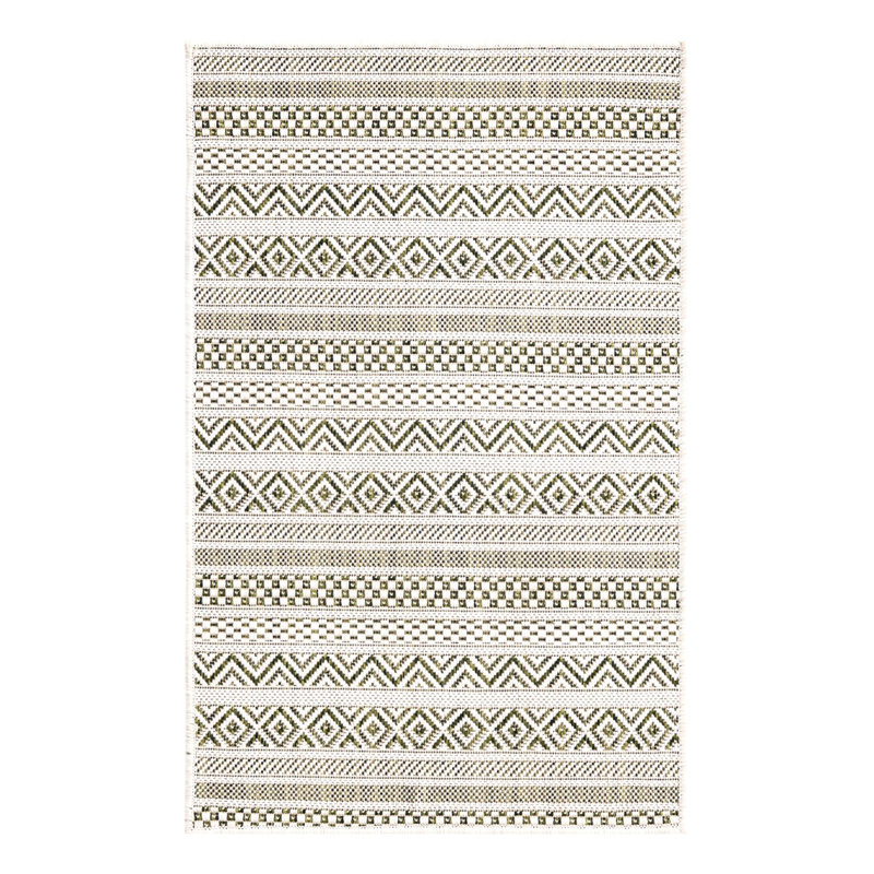 Striped Indoor / Outdoor Rug, Rectangle 2' x 3'1"