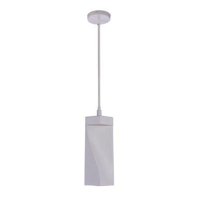 1 - Light Silver LED Cylinder Pendant