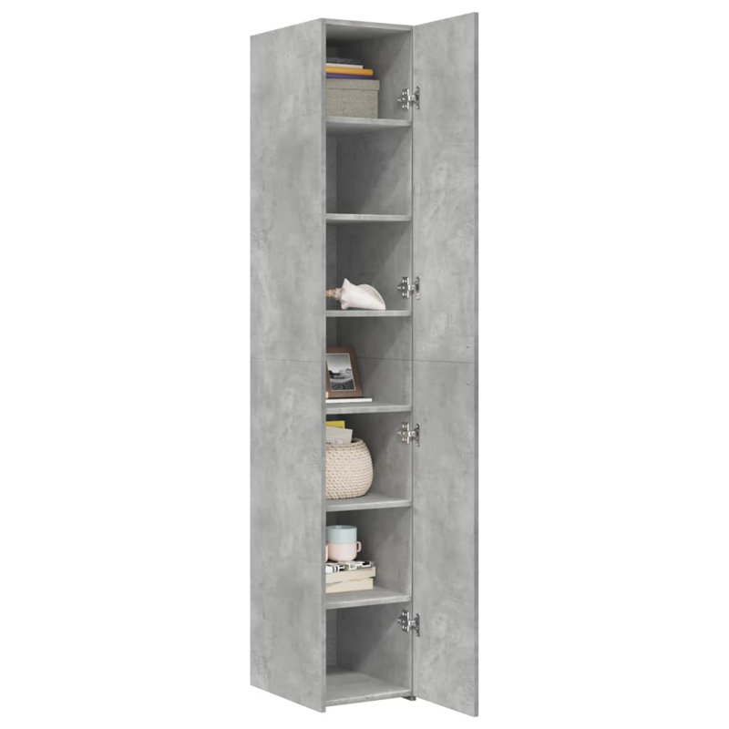 Shaylei 30 cm W Highboard, Concrete Grey