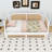 Wood Daybed with Rattan Headboard and Trundle-212739878-212739879