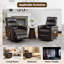 Fauteuil inclinable électrique Lift Assist avec massage par vibration et chauffage-679427080