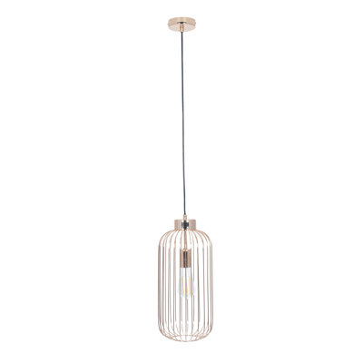 Reposa 1 - Light Gold Cylinder Pendant
