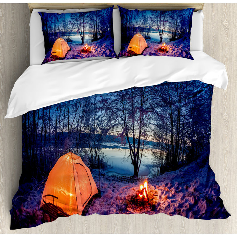 Forest Rustic Polyester Duvet Cover, King Duvet Cover