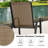 5-piece Outdoor Dining Set, PVC-coated polyester Stackable Chairs And Umbrella Hole