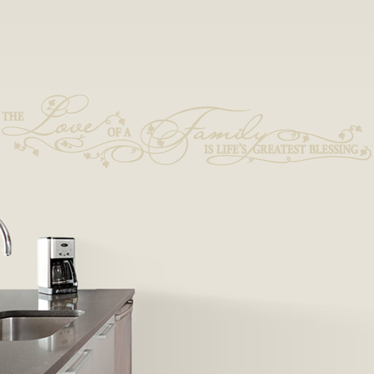 Text & Numbers Non-Wall Damaging Wall Decal, Beige