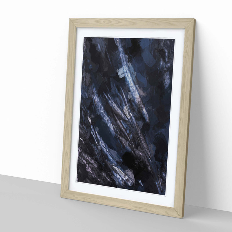 Wild Ways in Abstract - Framed Print, 50cm H x 35cm W x 2cm D, Oak