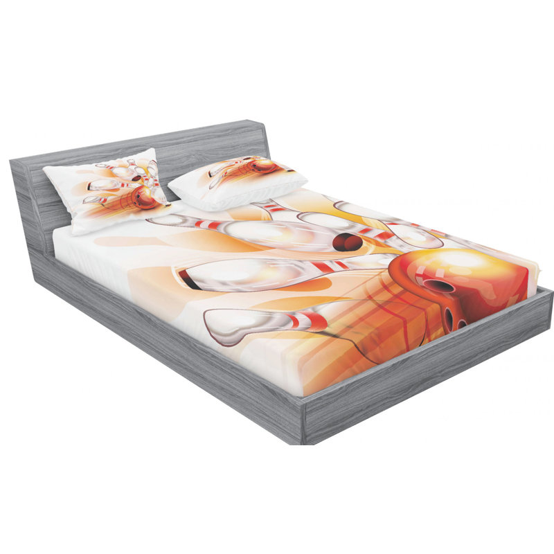 Microfiber Sheet Set, Queen Sheet Set with Fitted Sheet