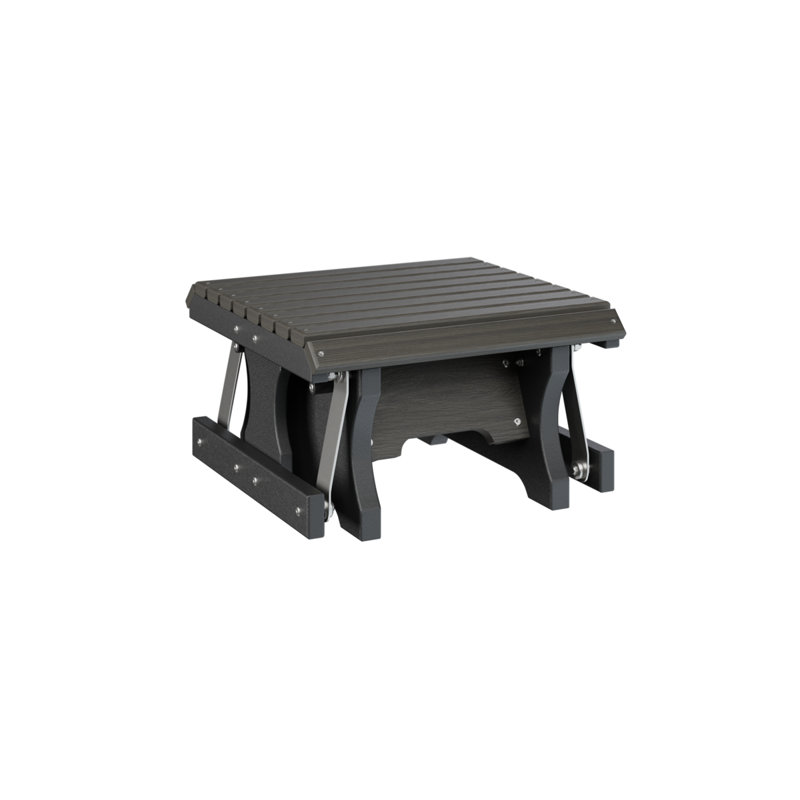 Repose-pieds berlinois berlinois de qualité supérieure, Coastal Gray Top/Black Base