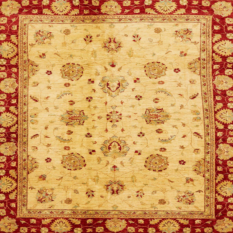 Abstract Indoor Rug, Square 6'