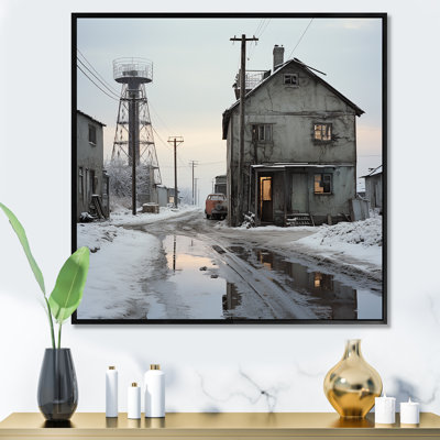 Warehouse Winter Scenery sur toile