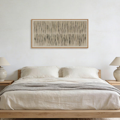 Art mural sur toile encadré minimaliste, décoration murale moderne à tons neutres abstraits pour le bureau de chambre à coucher de salon, 20 x 40 pouces