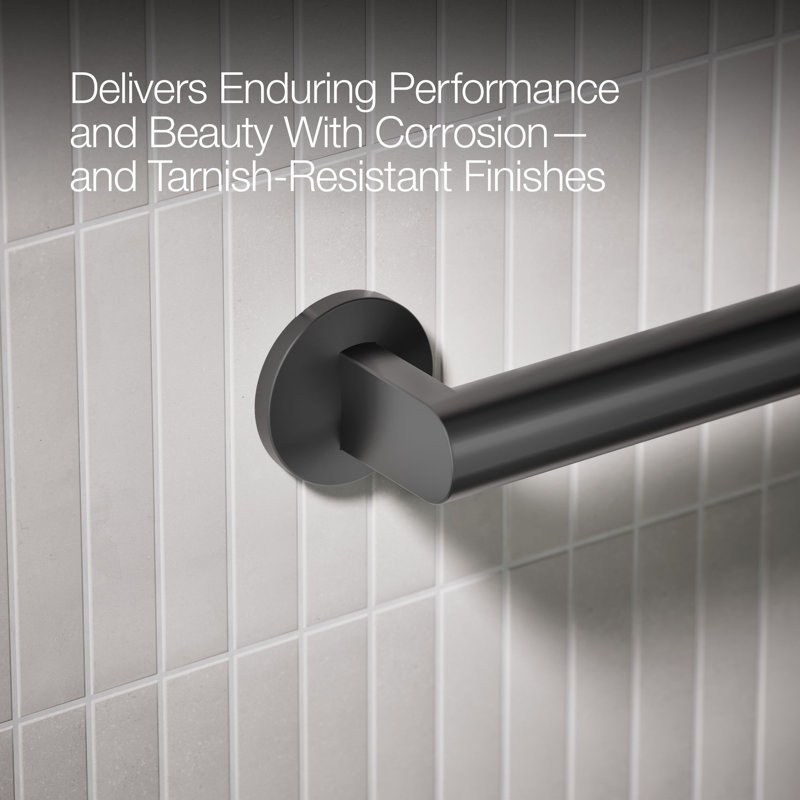 Components In Grab Bar, Matte Black, 42" W