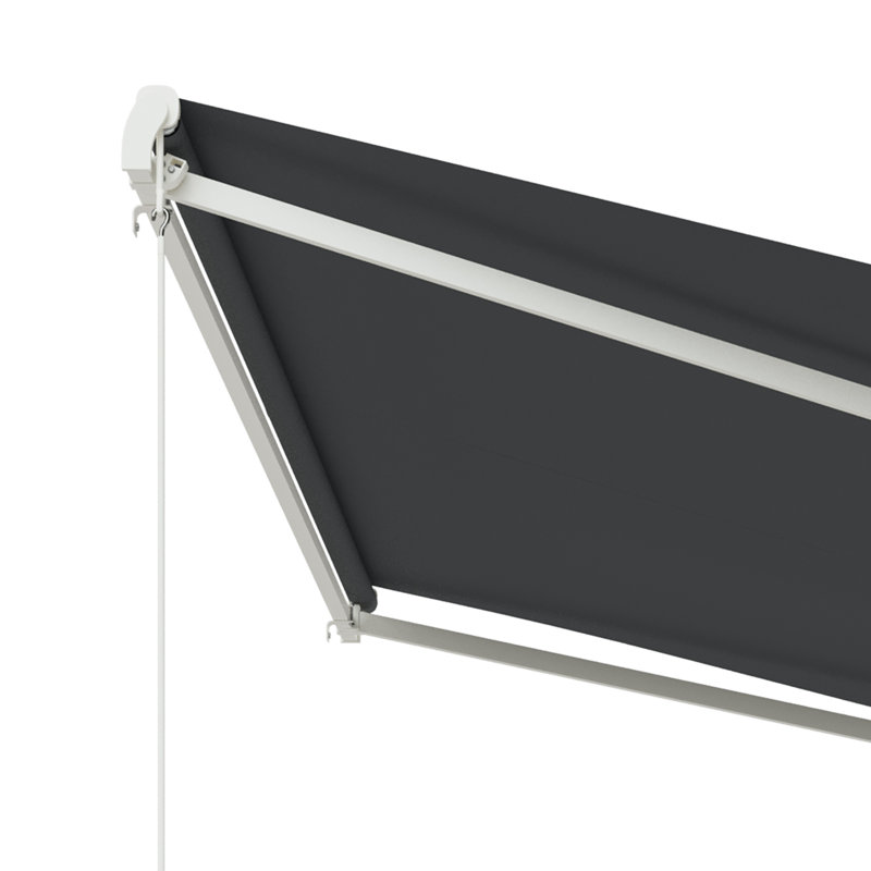 Auvent de patio rétractable, L 118,1 po x P 153,5 po