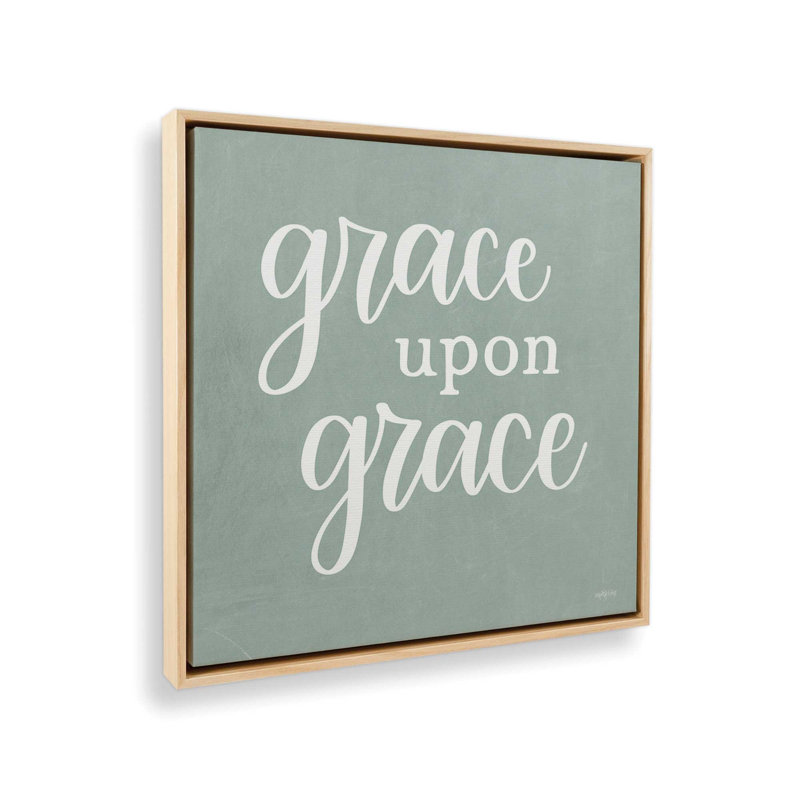 Reproduction d'art «Grace When Grace» par Imperfect Dust, Toile avec cadre, L 36 x H 36, Érable