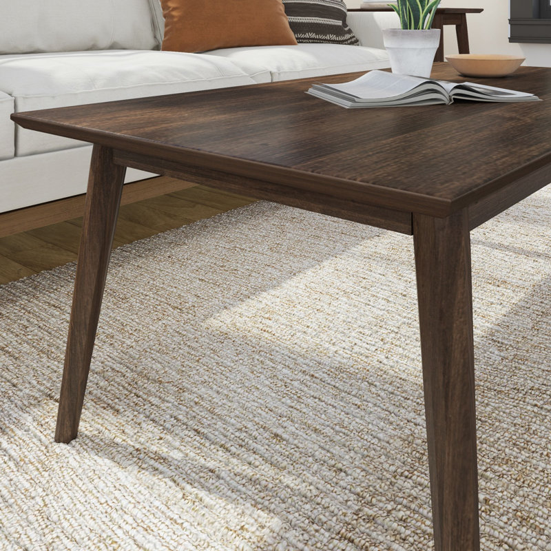 Table basse Leaford, Noyer, H 17,75 po x L 48 po x l 24 po