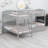 L-Shaped Bunk Bed With Trundle-1847519971