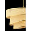 Élégant lustre en métal avec capuchon en coton, couleur chameau, 15,7 po x 15,7 po x 7,9 po | Certifié CE, douille E27 (60 W maximum) | Parfait pour le salon, la salle à manger et le vestibule, élégant luminaire-1387799872-1387799876