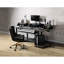 83" Desk In Black Oak Finish - Robust & Modern Music Work Stylish