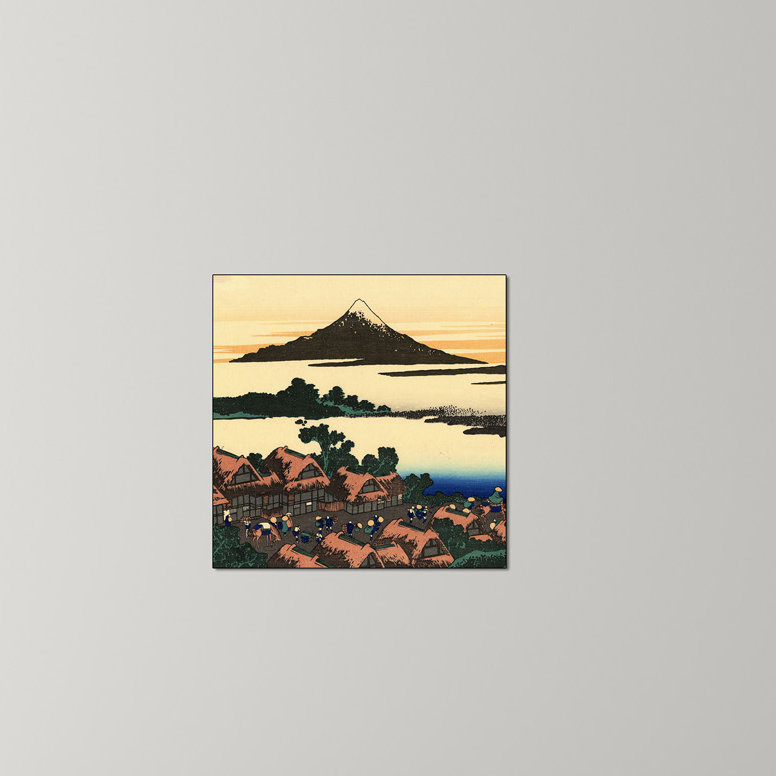Hokusai - Wrapped Canvas Painting, 50cm H x 50cm W x 1.8cm D