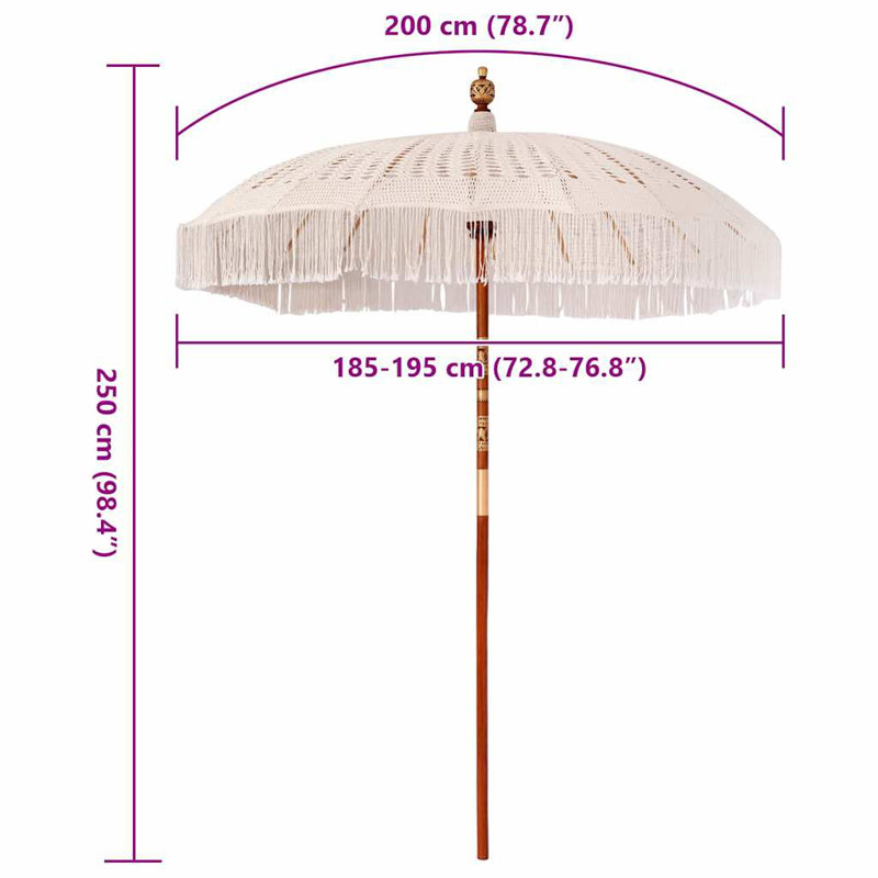190cm Market Parasol