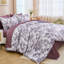 Ensemble d'édredon botanique réversible 7 pièces Ensemble de literie complète en microfibre douce pour toutes les saisons-122486624-122486628