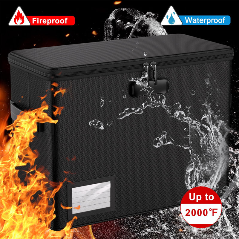 Fireproof Comic Book Storage Box With Lock,  Large Capacity Comic Books Organizer Box