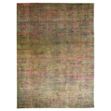 Green Alchemy Transitional Wool Silk Blend Rug - 15'9" x 22'4"