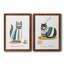 Coffee Cats I - ensemble de 2 reproductions d'art textuel sur toile-75514237-75514232