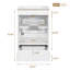 Meuble-lavabo de 20 po avec lavabo en céramique, porte à fermeture en douceur, tablette ajustable en forme de U, tiroir de compartiment et support de porte, style moderne, conception peu encombrante-312619994
