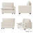 Moncada Upholstered Modern Linen Fabric One-Armed Chair-121084637
