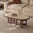 Italian minimalist oval coffee table
