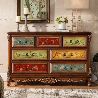 Commodes et commodes rectangulaires en bois massif Colors
