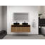 Meuble-lavabo de 48 po avec lavabo d'art en céramique, porte à fermeture en douceur, montage flottant, contreplaqué (emballage KD)-126528387