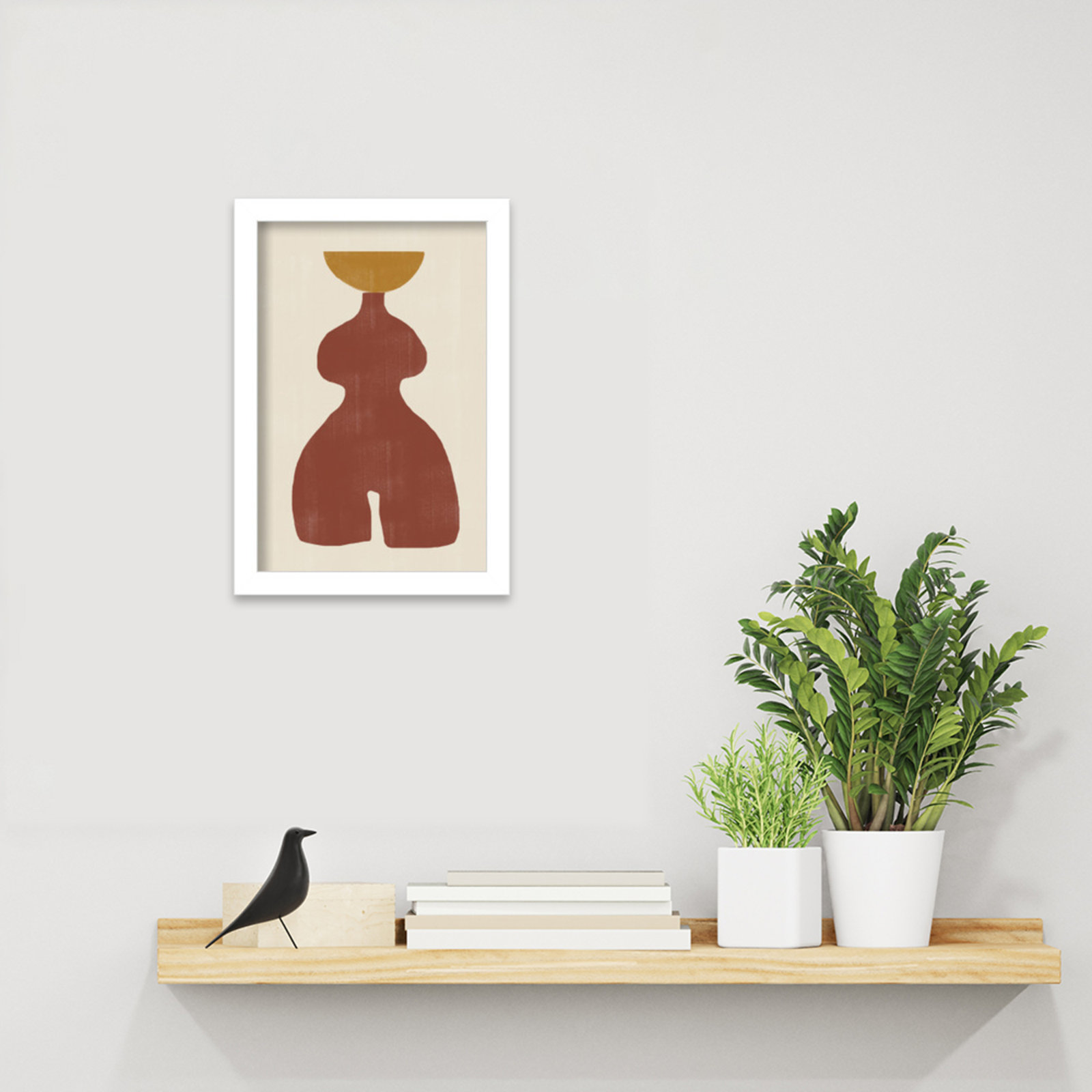 Rockingham "Vase No. 11" Print, White, 13" H x 9" W