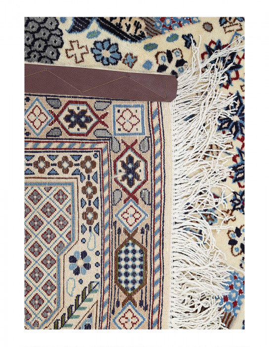 Tapis unique en laine et soie 7 pi x 9 pi 11 po Reshay