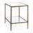 Lalia Modern Hammered Metal 1-Shelf End Table-124538445