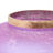 10.5"H Lila Pink/Purple Glass Shade With A White Marble Block Base Accent Lamp