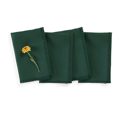Fringe - 100% Pure Linen Dinner Napkins