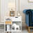Armi 3-Tier Side Table with Storage Shelf and Drawer 