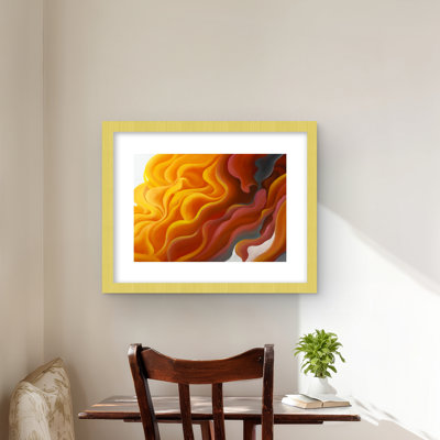 Colorful Smoke - Framed Matted Print | Shapes Office Decor