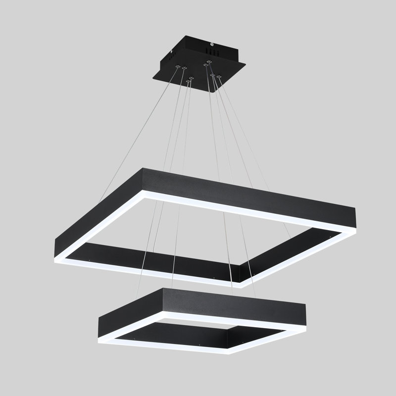 Delsen 2 - Light Dimmable LED Kitchen Island Square/Rectangle Chandelier