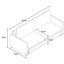 Bronte 3 Seater Fabric Sofa Bed-118705858